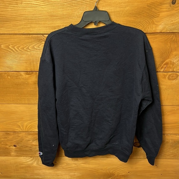 Vintage Notre Dame Champion Unisex Crewneck Sweatshirt Stitched Navy Blue Md Y2K - Picture 7 of 8